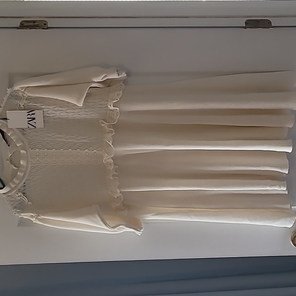 Zara large cream dress